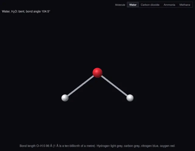 Molecules: ball-and-stick models